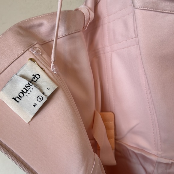 House of CB Violette‎ blush satin fishtail dress/gown maxi size NWOT Size S - Picture 8 of 16